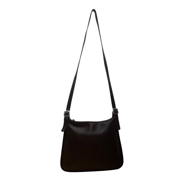 Coach Women’s Brown Leather Adjustable Strap With Silver Buckles Crossbody Bag - Picture 1 of 12